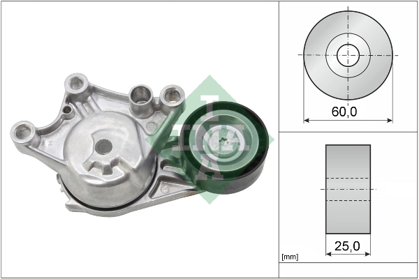 Belt Tensioner, V-ribbed belt